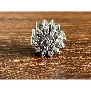 Authentic Pandora Ice Crystal Sterling Silver Charm 925 ALE Retired